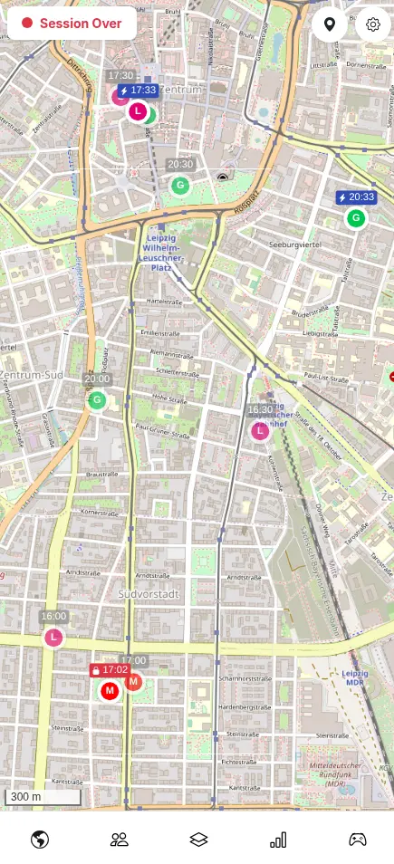 Live-Tracking auf der Karte